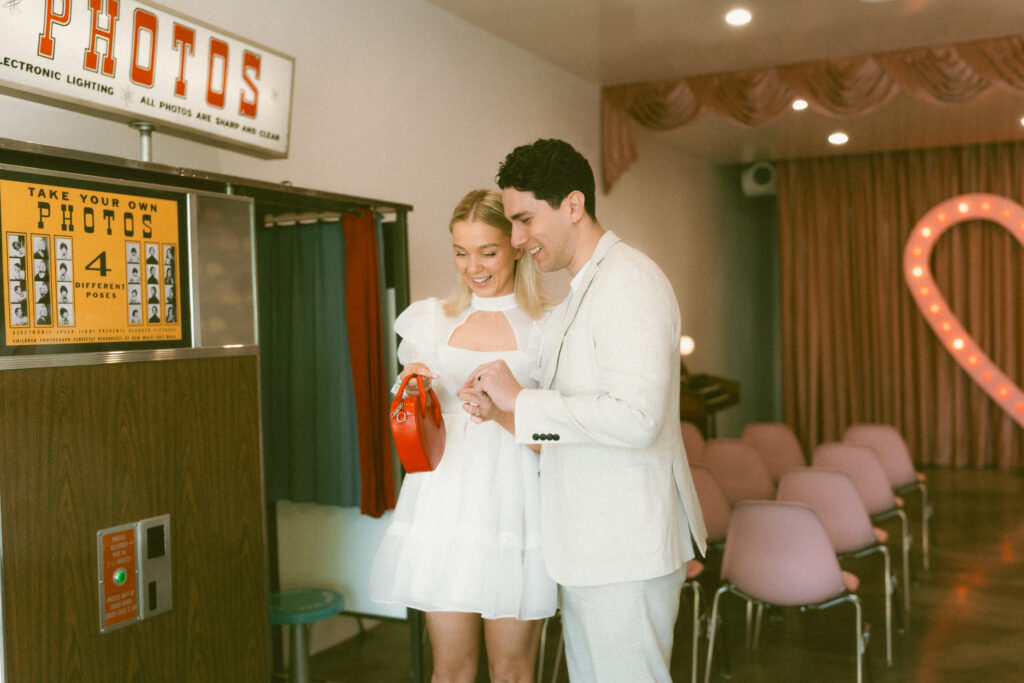 sure thing chapel photobooth engagement elopement wedding