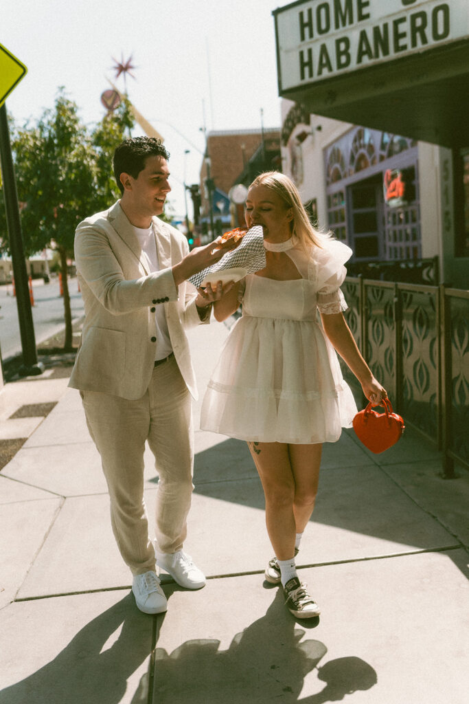 downtown las vegas engagement photographer